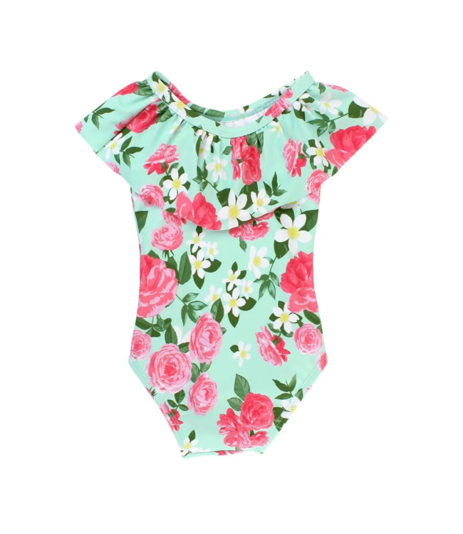 Rufflebutts Rosy Sweetheart Ruffle One Piece