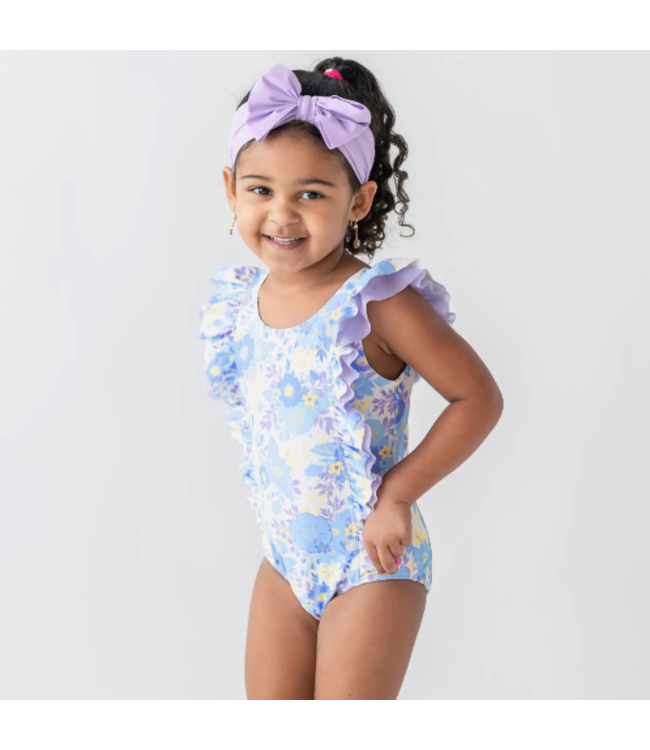 Rufflebutts Pristine Blooms Waterfall One Piece