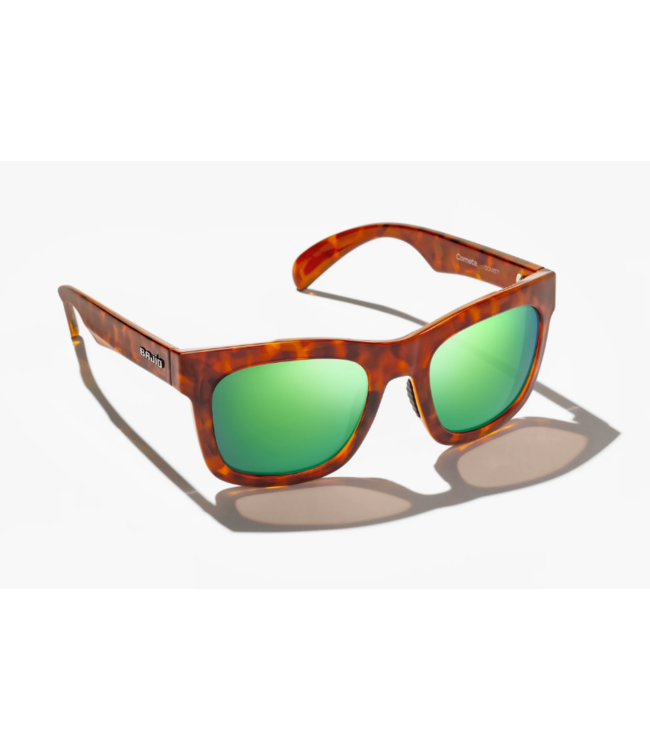 Bajío Cometa Amber Tort Gloss Green PC Sunglasses **FINAL SALE**