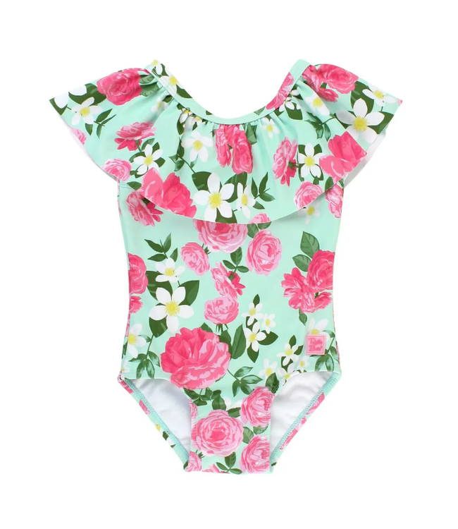 Rufflebutts Rosy Sweetheart Ruffle One Piece