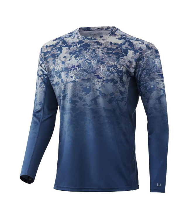 Huk Icon X Tide Change Fade LS Performance Shirt
