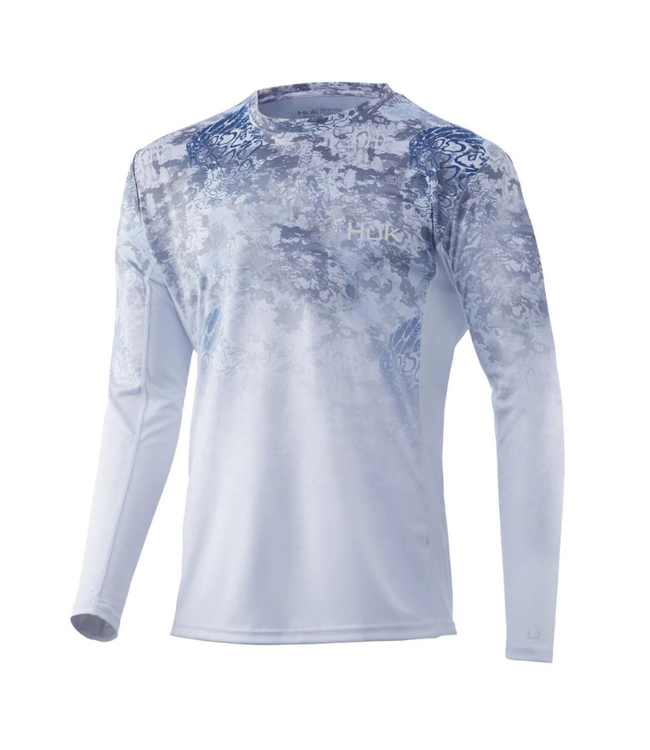 Huk Icon X Tide Change Fade LS Performance Shirt