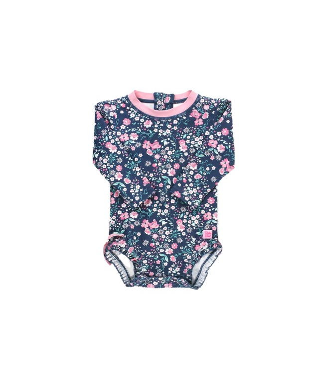 Rufflebutts Moonlit Meadow One Piece Rash Guard