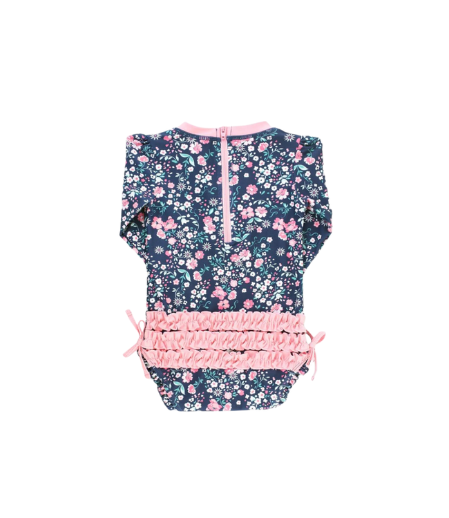Rufflebutts Moonlit Meadow One Piece Rash Guard
