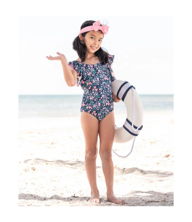 Rufflebutts Moonlit Meadow Butterfly Sleeve One Piece