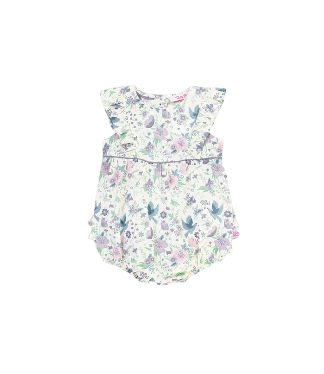 Rufflebutts Solid Waterfall Bubble Romper