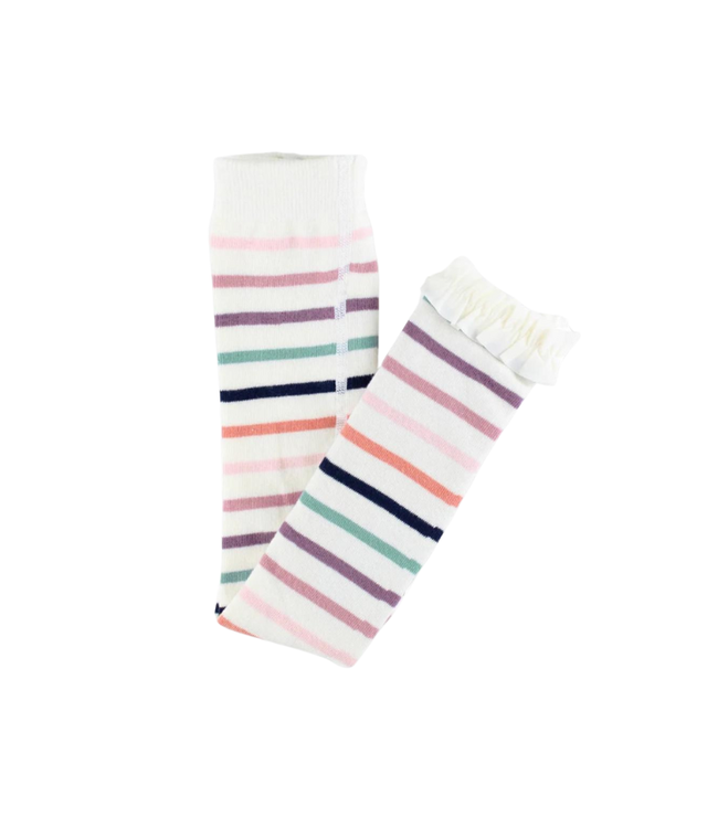 Rufflebutts Mellow Rainbow Stripe Footless Ruffle Tights
