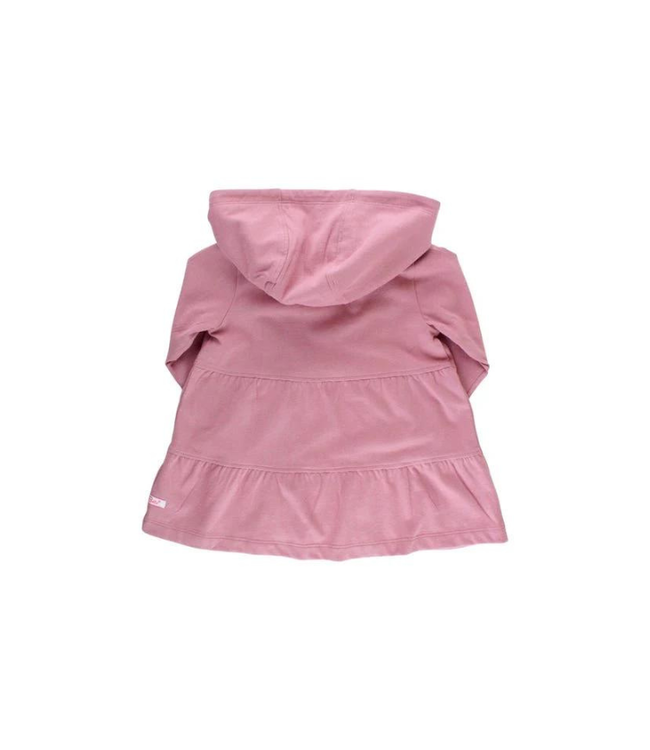 Rufflebutts Tiered Lightweight Hooded Cardigan