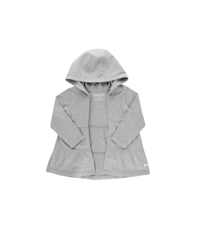 Rufflebutts Tiered Lightweight Hooded Cardigan