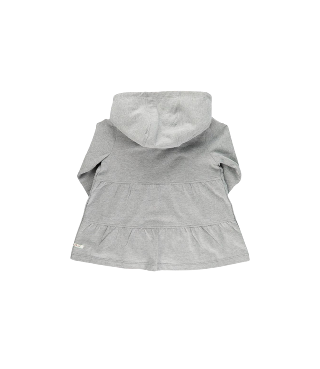 Rufflebutts Tiered Lightweight Hooded Cardigan