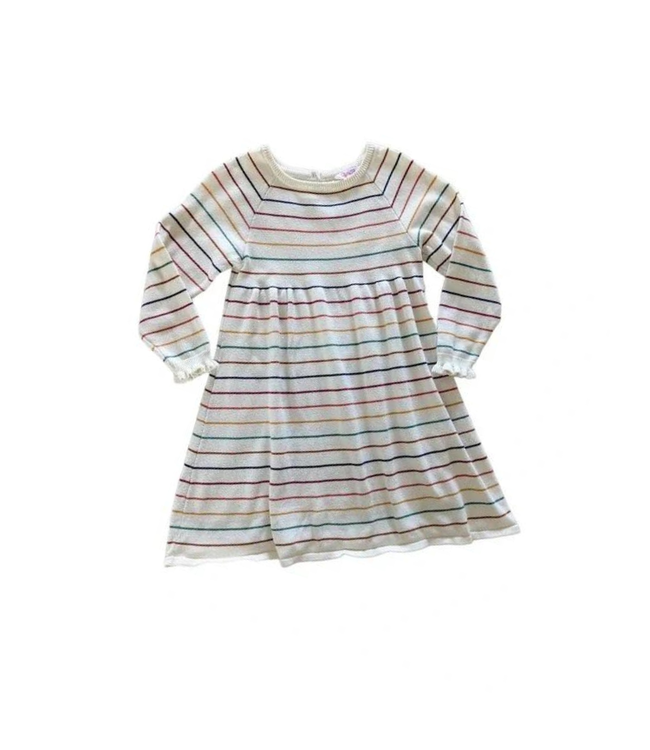 Rufflebutts Rufflebutts Rainbow Stripe Sweater Dress