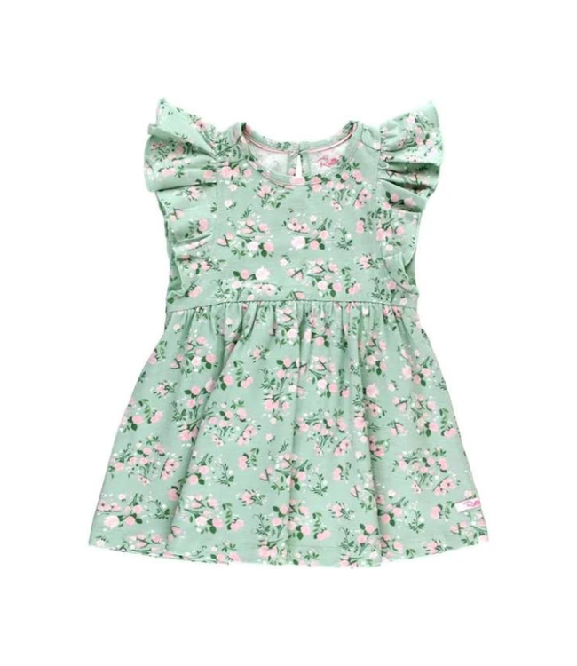 Rufflebutts Rufflebutts Tea Roses Butterfly Sleeve Dress