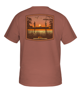 Drake Drake Bass Fishing Sunset SS Tee