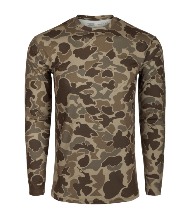 Drake Men's LS Performance Crew Print