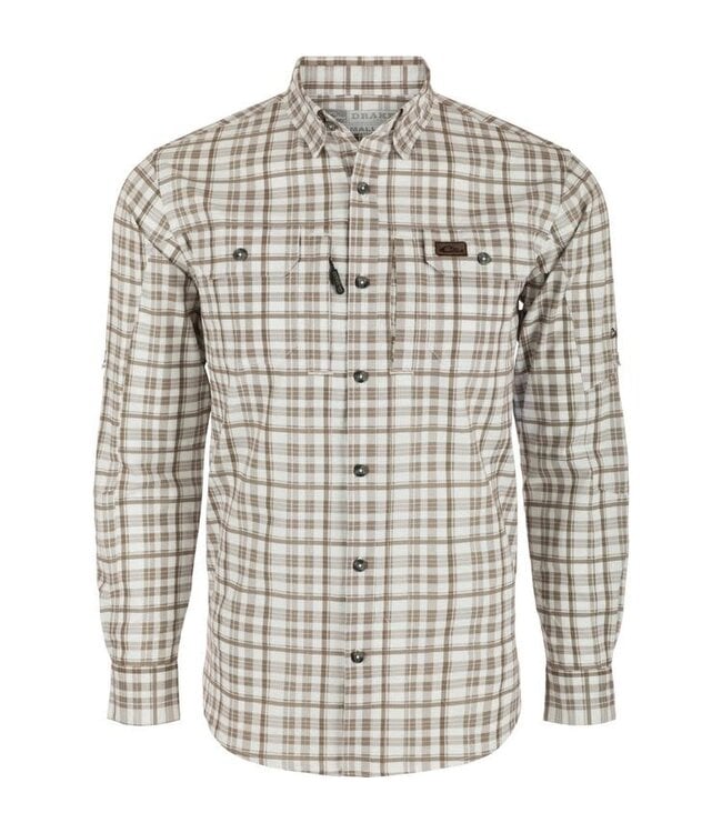 Drake Hunter Creek Window Pane Plaid LS Shirt