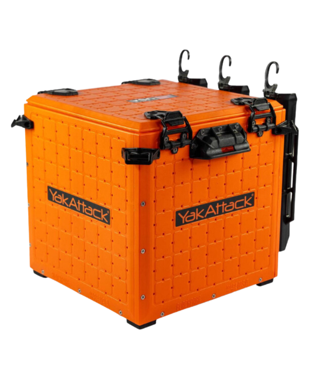 YakAttack YakAttack BlackPak Pro Kayak Fishing Crate-YakAttack Orange