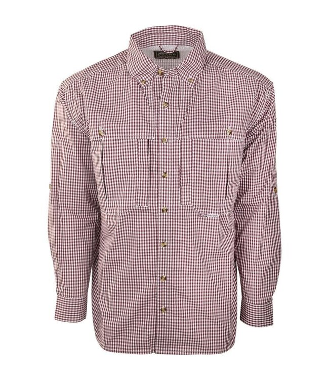 Drake LS Gingham Plaid Wingshooter's Shirt