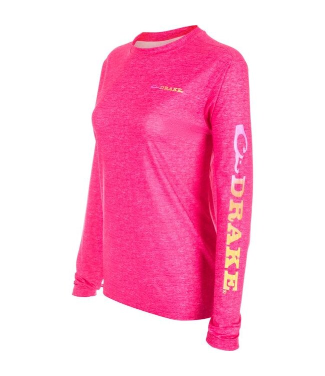 Drake Women's LS Performance Crew Heather