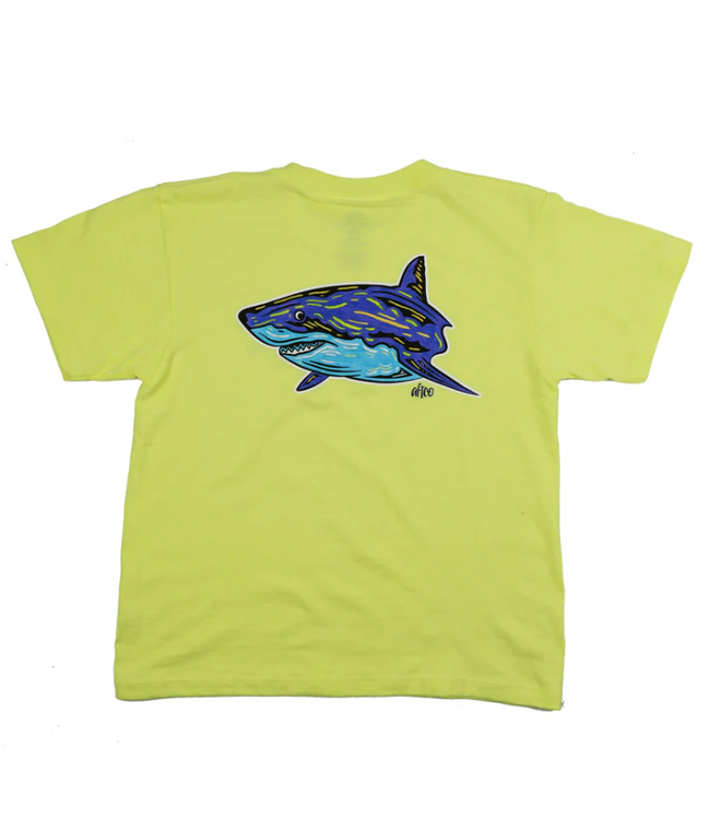 Aftco Aftco YTH Babyshark Lemon Heather Tee