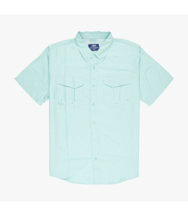 Aftco Aftco Sirius Mini Check Woven SS Shirt