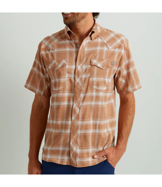 Huk Huk Diamond Back Current Plaid SS Button Down