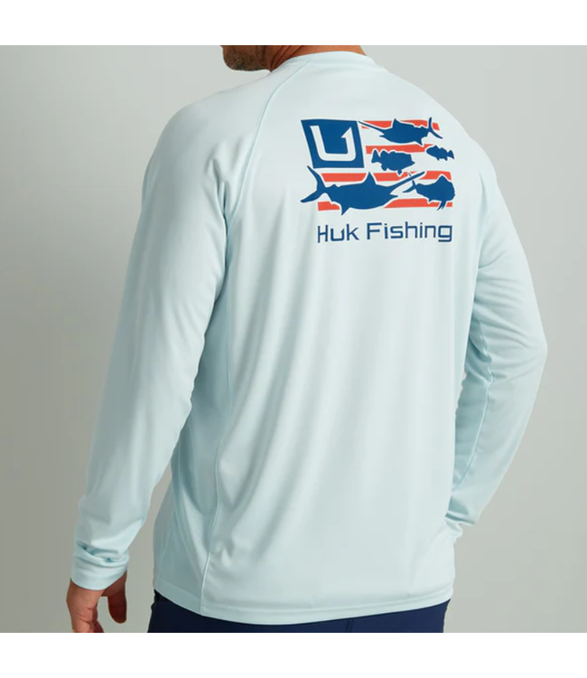 Huk Huk Trophy Flag Pursuit LS Performance Shirt