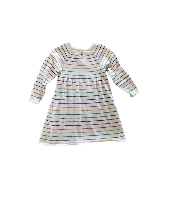 Rufflebutts Rainbow Stripe Sweater Dress