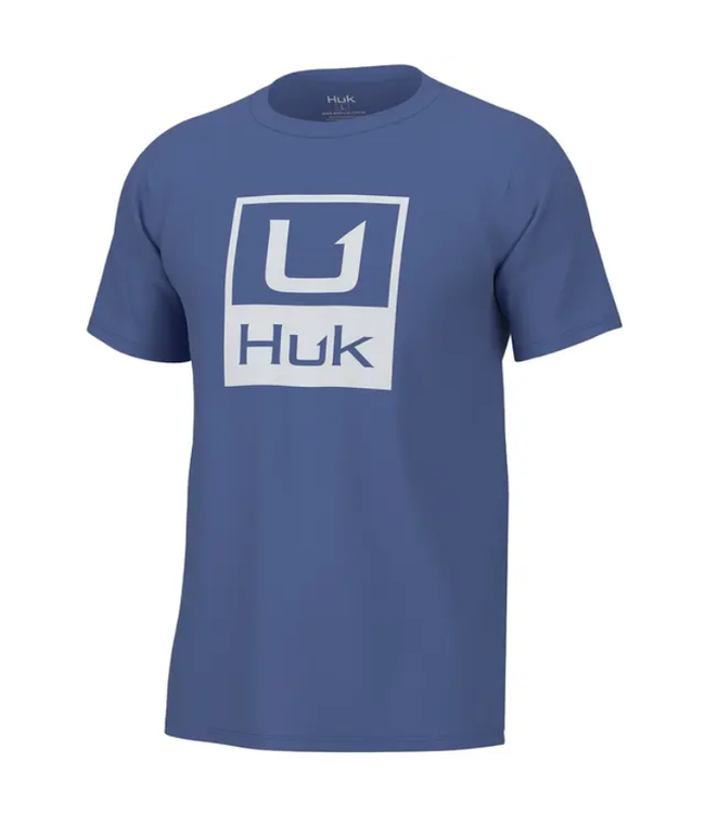 Huk Stacked Logo SS Tee
