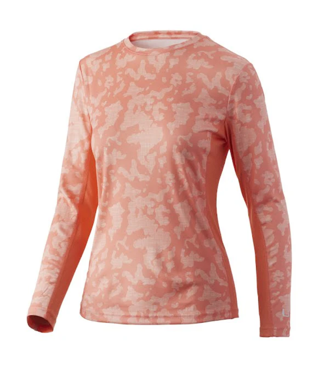 Huk W Icon X Running Lakes LS Performance Shirt