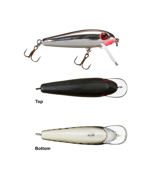 Rebel Value Minnow Silver & Black 5/8oz