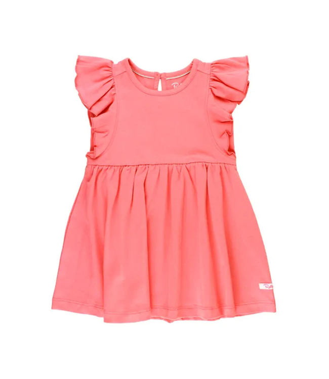 Rufflebutts Strawberry Butterfly Sleeve Dress