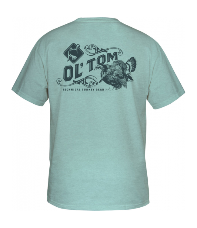 Ol' Tom Half Strut Gobbling  SS Tee Arona Heather