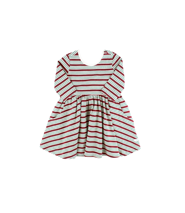 Rufflebutts Peppermint Stripe Twirl Dress
