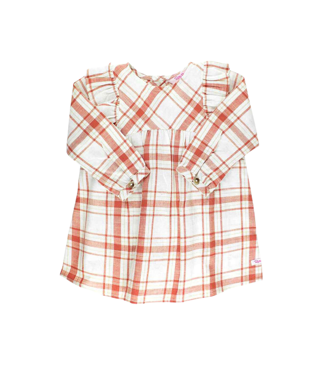 Rufflebutts Plaid Waterfall Bubble Romper