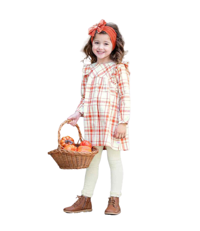 Rufflebutts Plaid Waterfall Bubble Romper