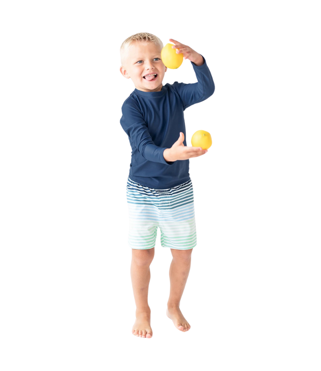 Ruggedbutts Coastal Stripes Swim Trunks