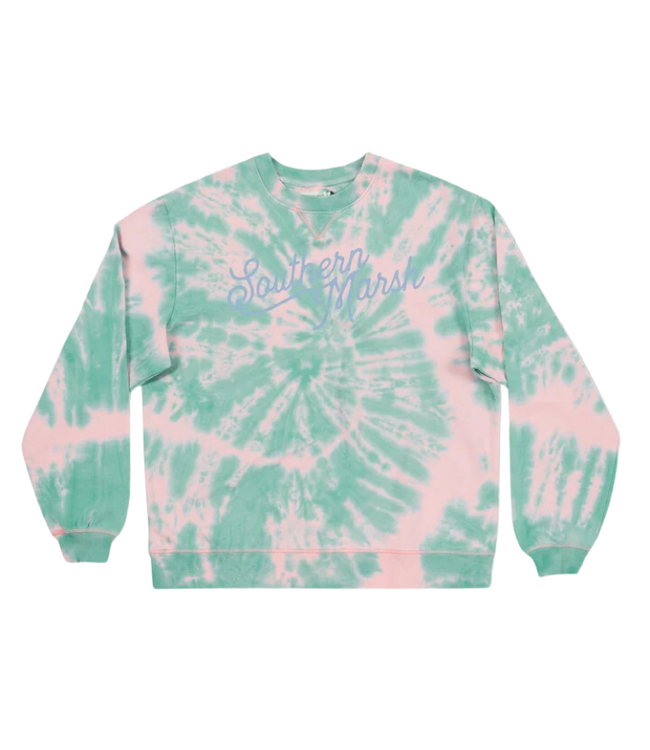 Southern Marsh Southern Marsh Seawash Sweatshirt Spiral Azalea & Mint