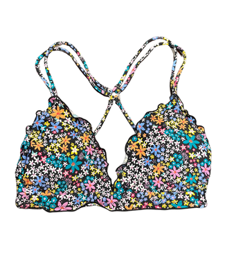 Hobie Juniors Dainty Ditsy Black Merrow Banded Triangle