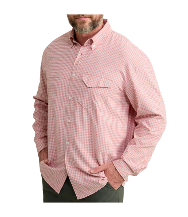 Huk Tide Point Break LS Minicheck Shirt