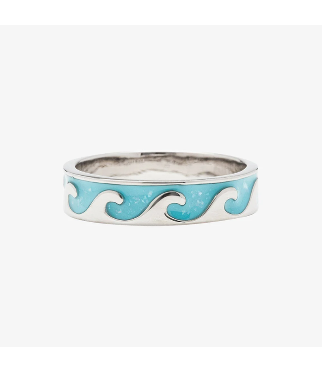 Puravida Reversible MOP Wave Ring