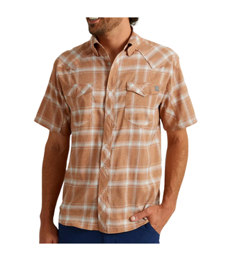 Huk Huk Diamond Back Current Plaid SS Button Down