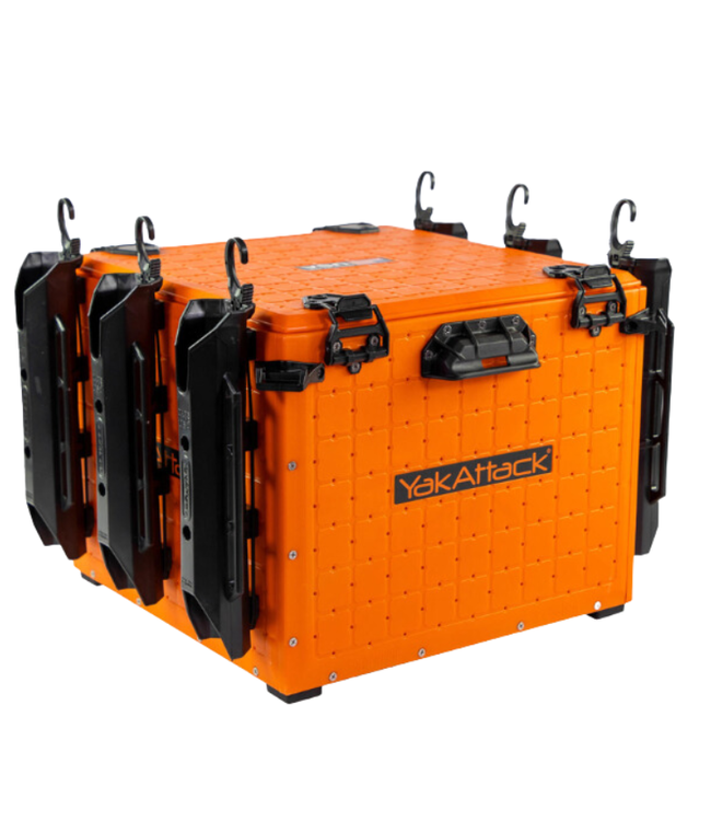 YakAttack BlackPak Pro Kayak Fishing Crate-YakAttack Orange