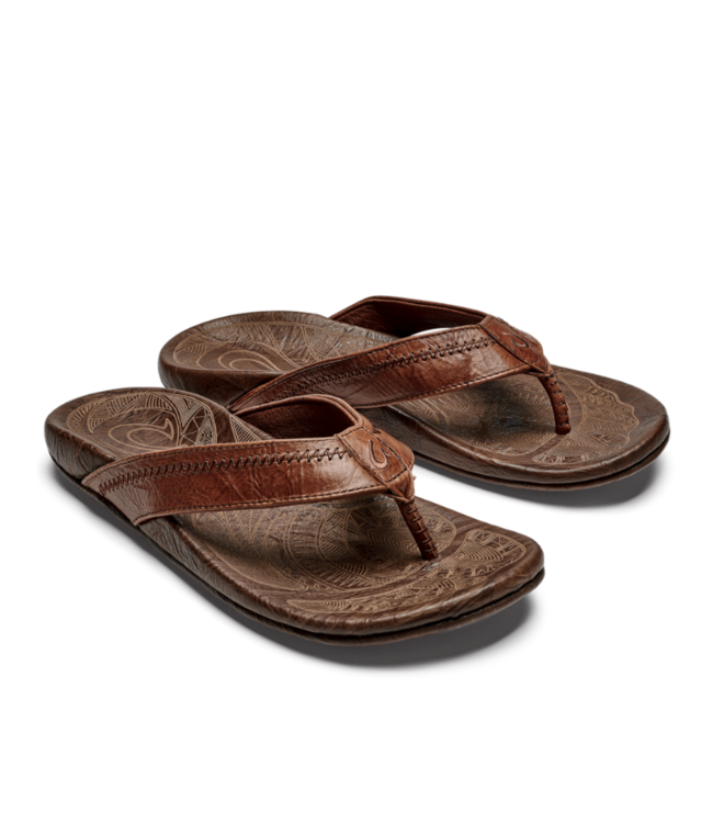 OluKai Hiapo M Rum/Dk Wood