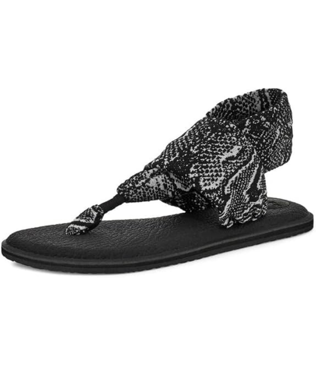 Sanuk W Yoga Sling 2 Snake Black/White **FINAL SALE**