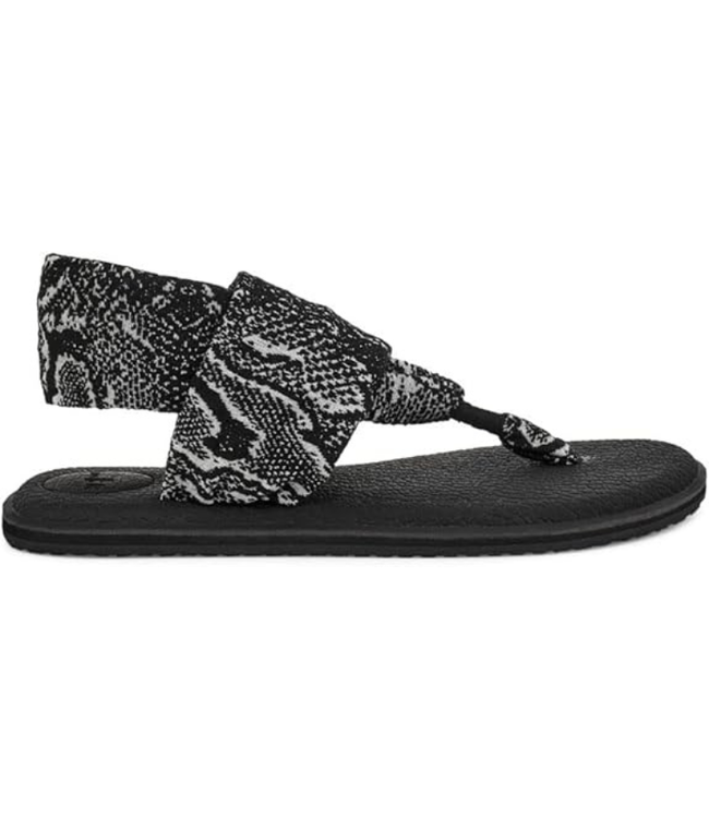 Sanuk W Yoga Sling 2 Snake Black/White **FINAL SALE**