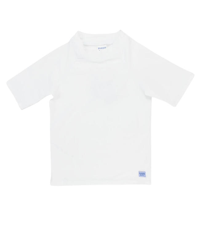 Ruggedbutts White Short Sleeve Rash Guard