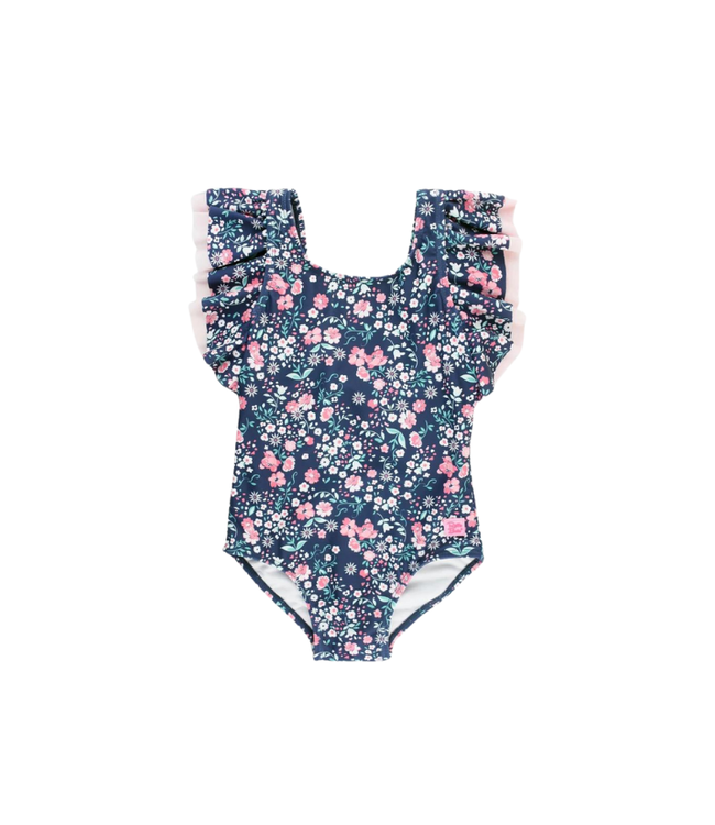 Rufflebutts Moonlit Meadow Butterfly Sleeve One Piece