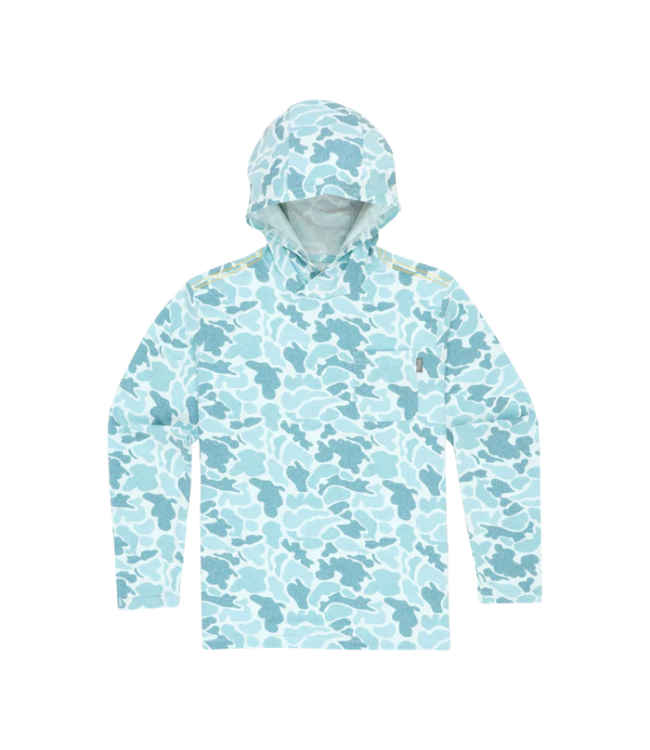 Marsh Wear YTH Buxton Hagood LS Hooded Performance Shirt