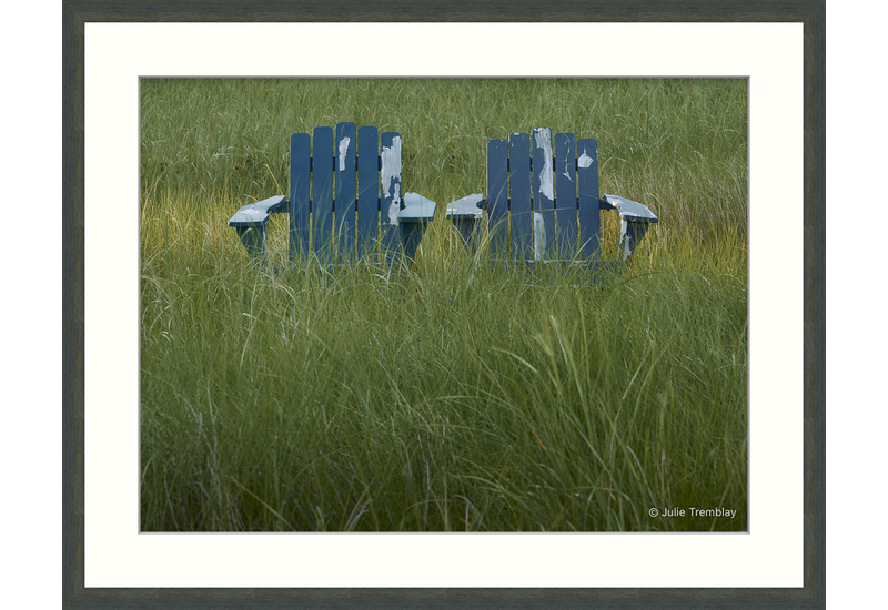 2 Blue Chairs
