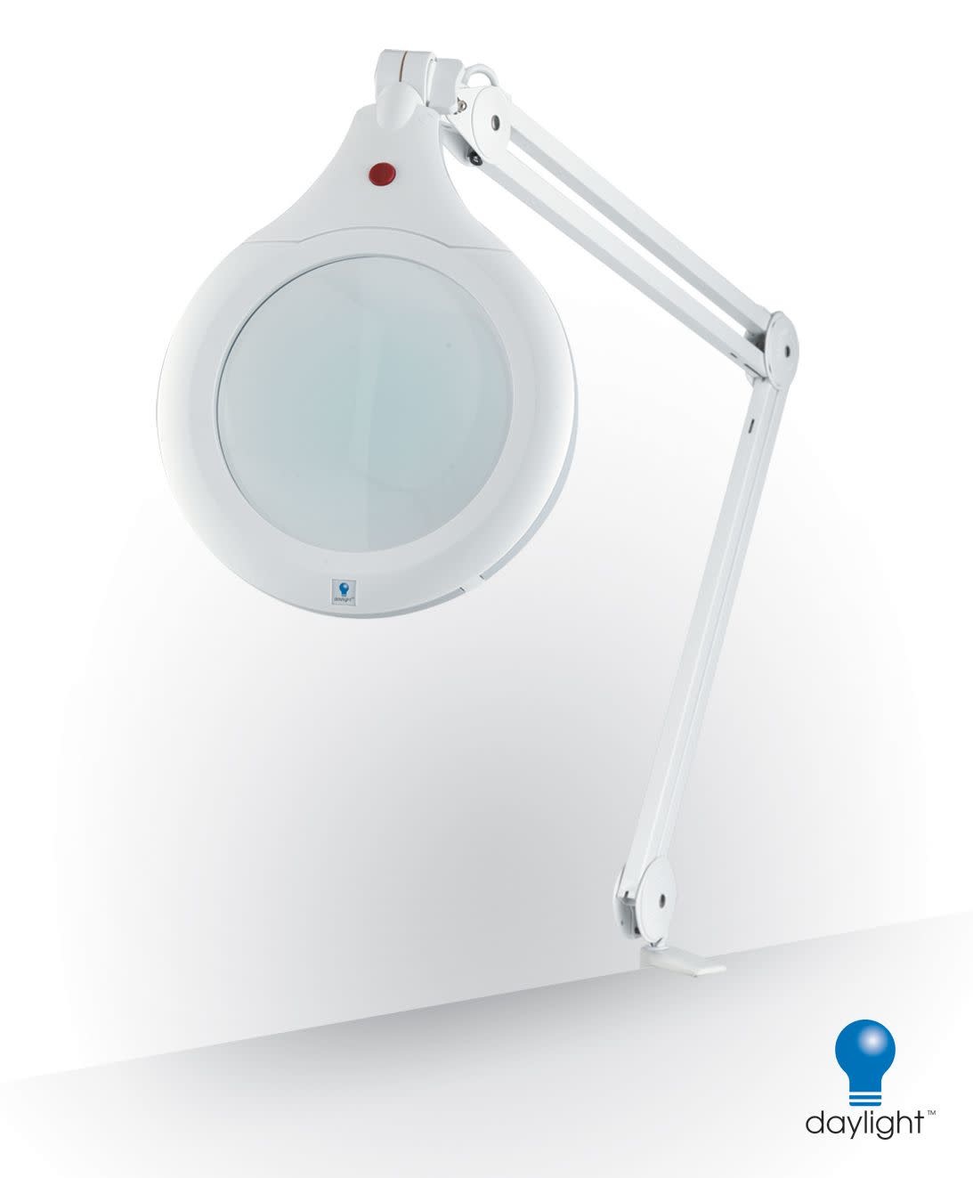 Daylight Ultra-Slim Magnifying Lamp, White, 28w (optionnal support)
